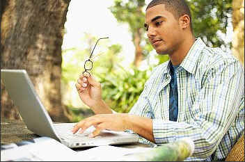 Man Typing