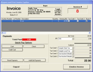 Invoice Preparation
